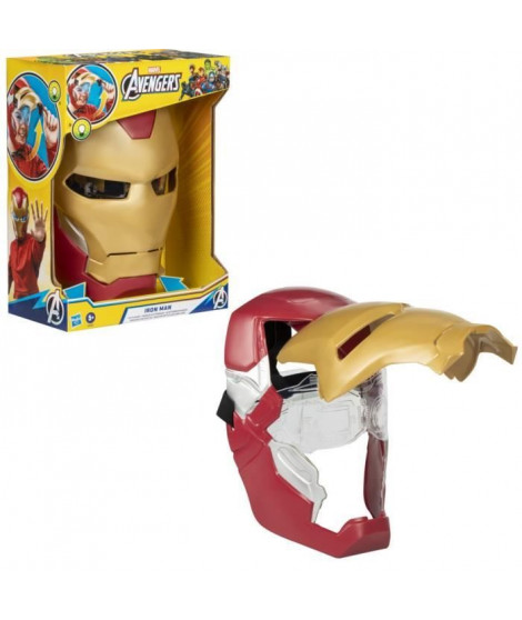 Masque électronique d'Iron Man a visiere mobile, avec effets lumineux, Pour enfnant pour se déguiser comme son héros préféré,…