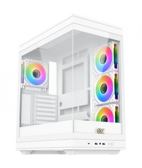 Boîtier PC - XIGMATEK - META Arctic - Moyen tour - E-ATX - Verre trempé - ARGB - Blanc