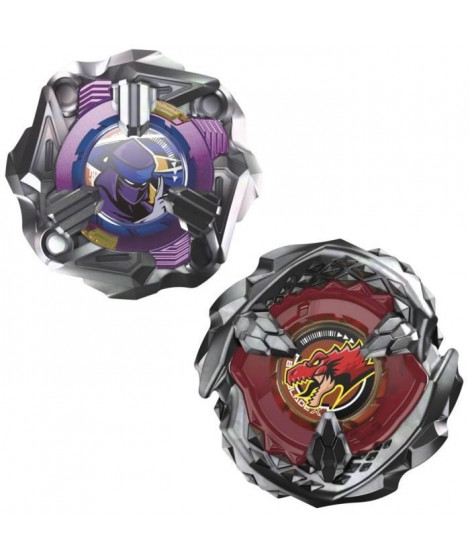 Beyblade X Dual Pack Beat Tyranno 4-70Q et Knife Shinobi 4-80HN, 2 toupies de compétition a rotation droite authentiques Taka…