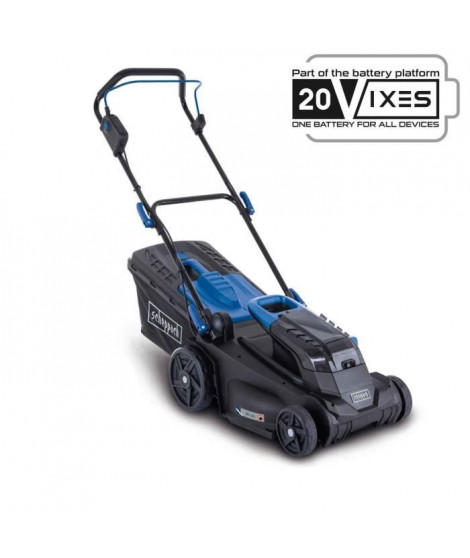 Tondeuse sans fil BC-MP380-X - coupe 38cm + mulching + ramassage + hauteur réglable - SCHEPPACH 20V IXES - sans batterie ni c…