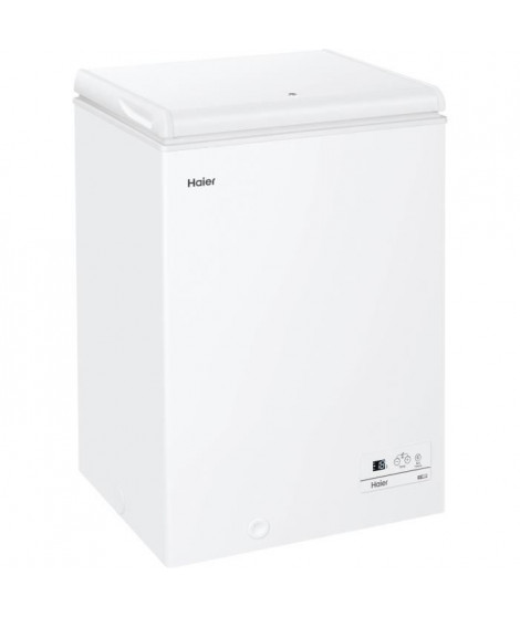 Congélateur Coffre - HAIER - Chest Série 3 HCE100E - Classe E - 84,5 x 54,5 x 49 cm - Blanc