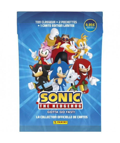 Starter Pack - PANINI - Sonic le hérisson Classic - Classeur - 2 pochettes - 1 carte Édition Limitée