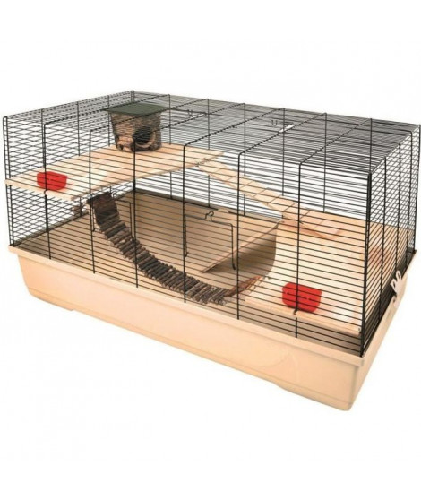 KERBL Cage Gabbia pour Hamster 100x53x55cm - Beige -