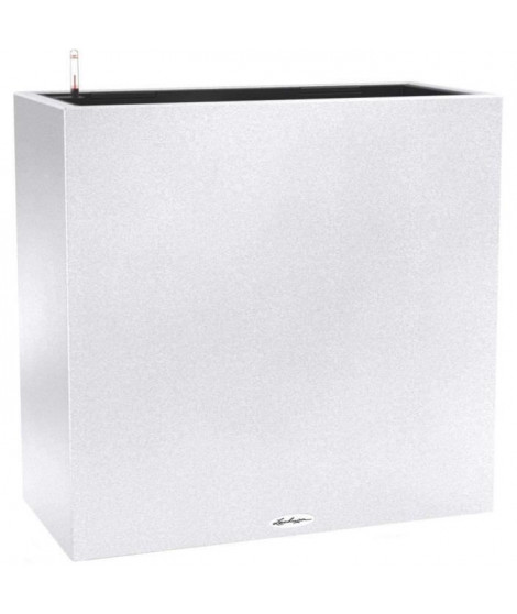 Pot de fleur LECHUZA Canto Stone 80 Wide - kit complet, blanc quartz