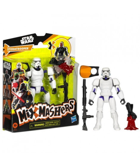 MixMashers Stormtrooper, figurine 12 cm personnalisable a mélanger et combiner avec accessoires, Star Wars, des 4 ans