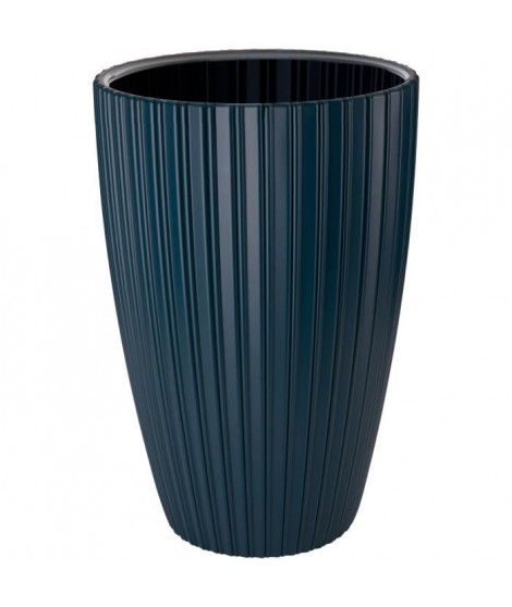 Pot de fleurs - Garden ID - Fancy - 40 x 58 cm - Pour jardin, balcons ou intérieurs - Bleu pétrole