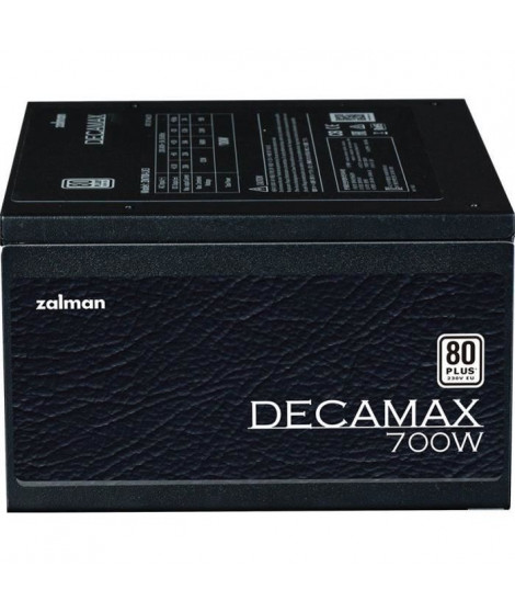 Alimentation PC - ZALMAN - DecaMax 700W - 80Plus - Non modulaire - Ventilateur 120mm - Noir