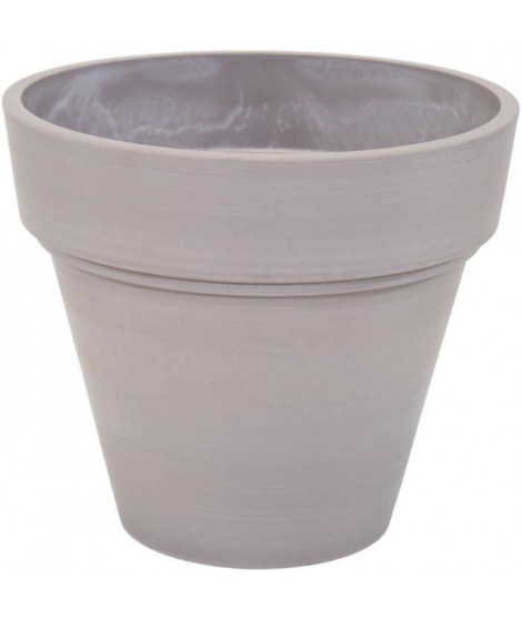 Pot - MEGA COLLECTIONS - Ecostone Planter - Ø 41 cm - H 35 cm - Taupe