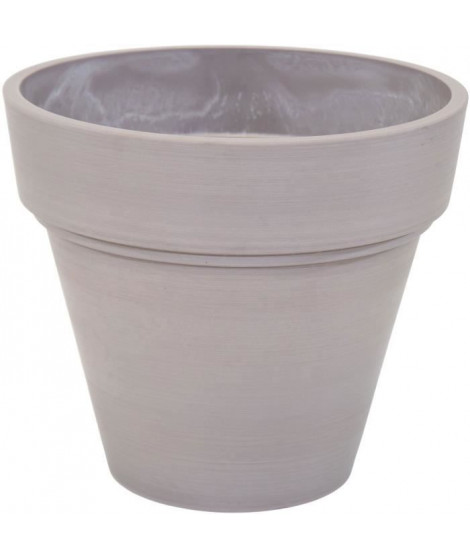 Pot - MEGA COLLECTIONS - Ecostone Planter - Ø 55 cm - H 51 cm - Taupe