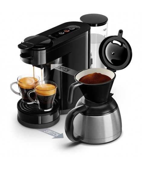 Machine a café dosette - PHILIPS - SENSEO SWITCH HD6592/65 - Noir intense