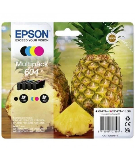 Encre - EPSON - Multipack 4 couleurs - 10,6ml par cartouche - Compatible Expression Home XP-4200