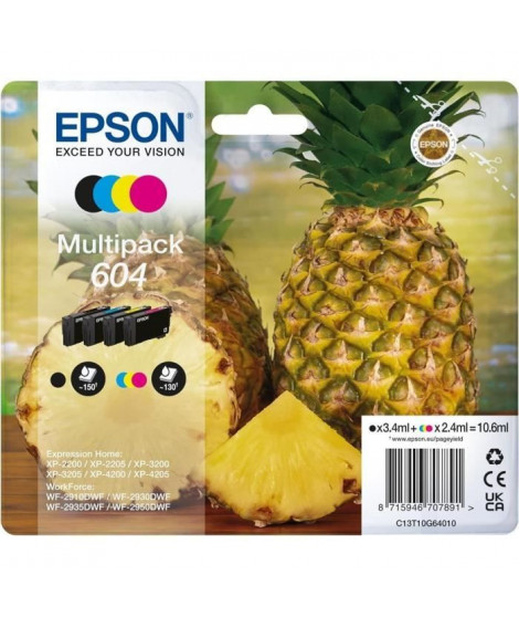 Encre - EPSON - Multipack 4 couleurs - Haute capacité - Compatible Expression Home XP-4200