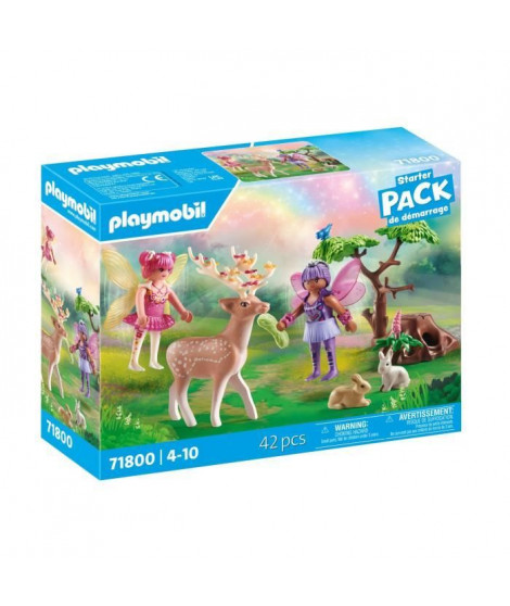 PLAYMOBIL 71800 Duo de fées avec animaux de la foret