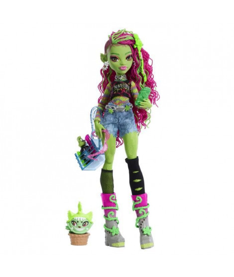 Monster High-Venus McFlytrap-Poupée avec Chewlian et accessoires HRP81