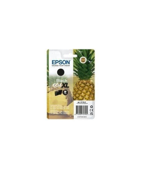Cartouche d'encre - EPSON - Ananas 604XL - Noir - Haute capacité - 500 pages