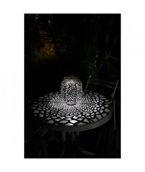 Lanterne solaire - GALIX - G2002 - Metal cuivré - LED Blanche 10 Lumens - H35 cm