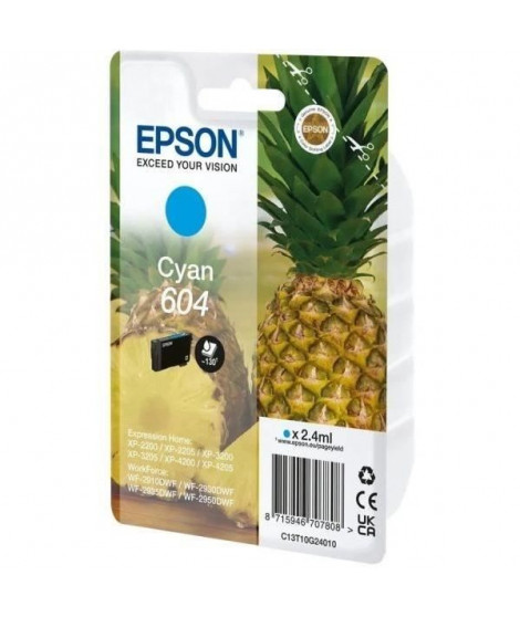Encre - EPSON - Cyan - Ananas 604