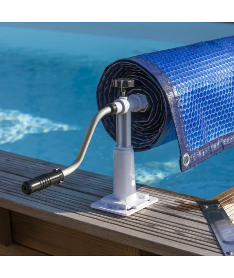 GRE - Enrouleur de bâches pour piscine hors-sol jusqu'a 5,8m de large - modele cylindrique