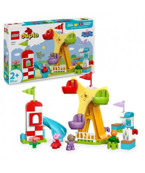 LEGO DUPLO Peppa Pig 10453 La Fete Foraine - Jeu de construction pour enfants des 2 ans