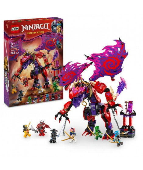 LEGO NINJAGO 71832 Croc-de-tonnerre : le dragon du chaos - Jeu de construction des 8 ans