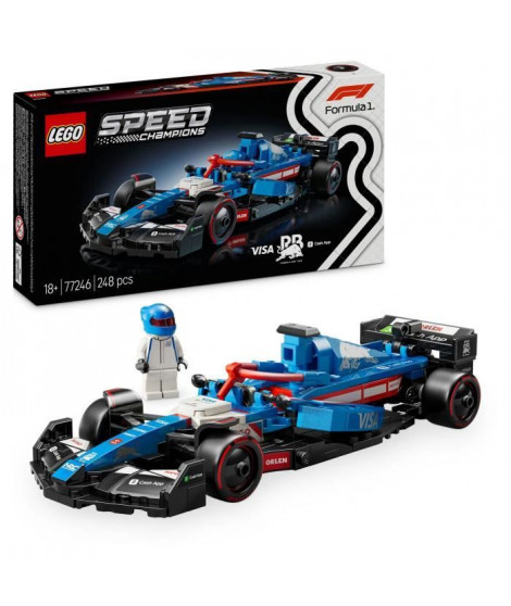 LEGO Speed Champions 77246 Voiture F1 Visa Cash App RB VCARB 01 - Idée cadeau pour adulte