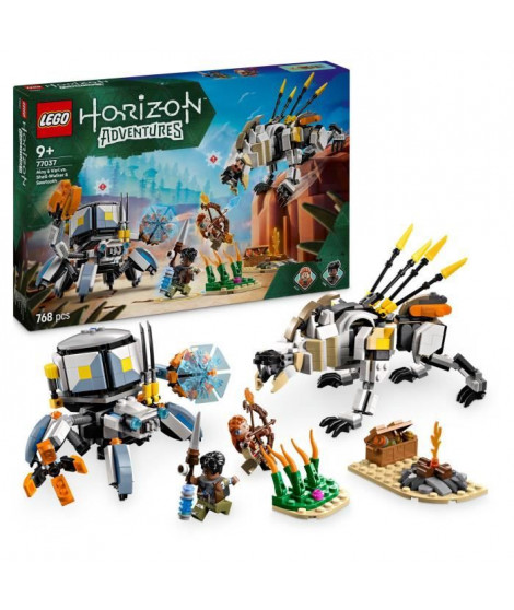 LEGO Horizon Adventures 77037 Aloy et Varl contre Testudien et Dents de scie - Jeu 9 ans