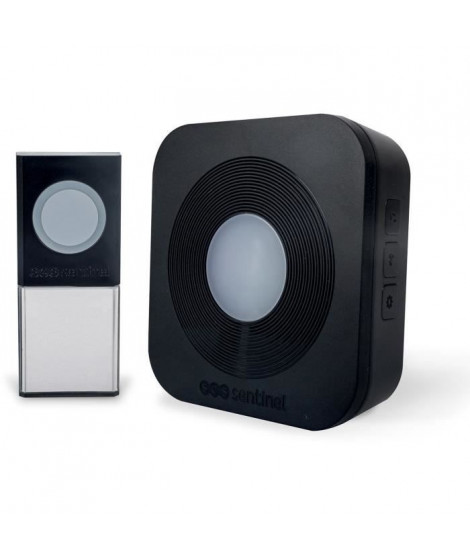 Carillon sans fil - SCS SENTINEL - 200 metres - SimplyBell - Noir