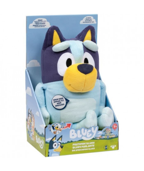 Peluche parlante - BLUEY - Bluey - 33 cm - Voix officielle - Musique du générique