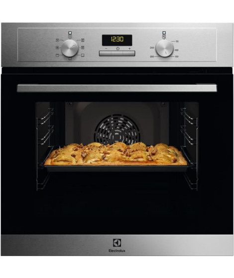 Four encastrable multifonction catalyse - ELECTROLUX - EOH3C10BX - Inox anti-trace - Porte ventilée 2 verres