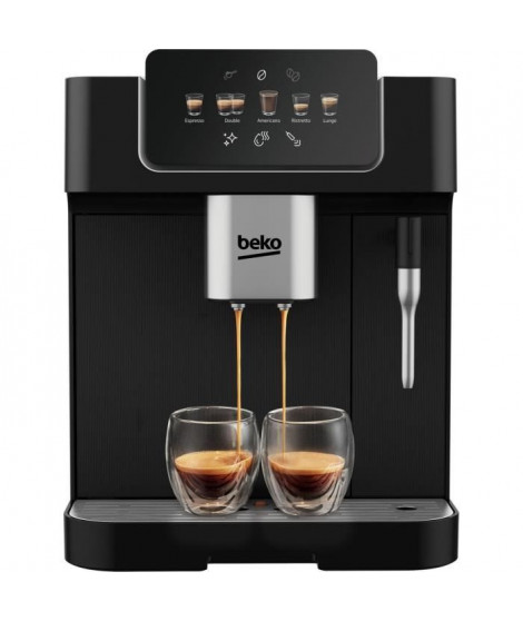 Machine a café avec broyeur - BEKO - CEG7302B - 1350 W - 19 bars - Noir