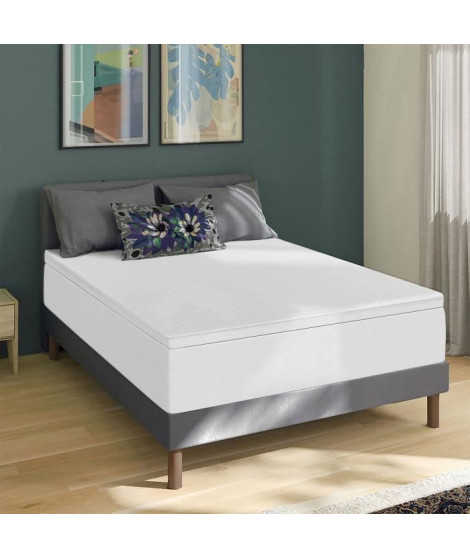 Surmatelas 140x190cm -  Tri-technologie 7cm - DEKO DREAM