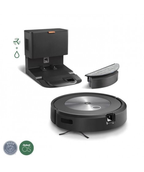 Aspirateur Robot Laveur - IROBOT J557640 J5+ Roomba Combo - 360 ml - Expresso