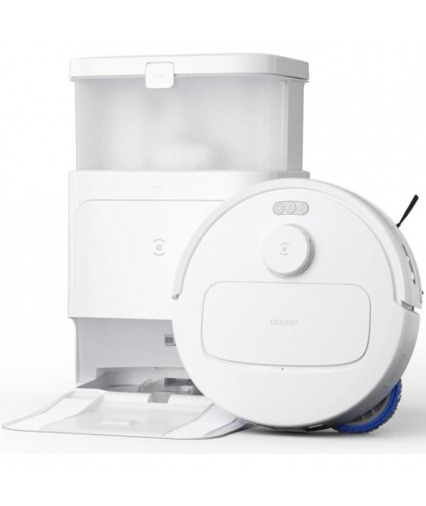 Robot Aspirateur Laveur avec Station de Vidage Automatique- ECOVACS N30 Pro OMNI - Puissance 10000Pa - Nettoyage a l'eau Chaude
