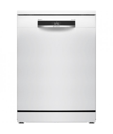 Lave-vaisselle pose libre BOSCH SSMS6ZCW12F SER6 - 14 couverts - Induction - L60cm - 38 dB - tiroir a couverts - Blanc