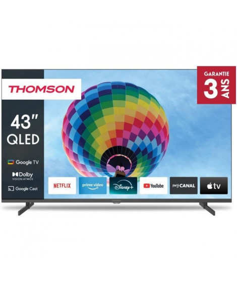 THOMSON 43QG4S14 - TV QLED 43 (109 cm) - 4K 3840x2160 - HDR 10 - Google TV  - 2xHDMI 2.1 + 2xHDMI 2.0