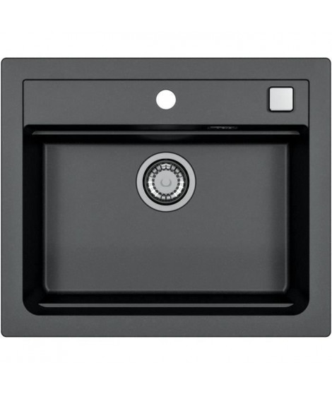 Evier a encastrer - Granit - Noir - 1 bac - 59 x 50 cm - ATROX - STRADOUR