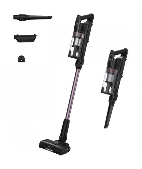 Aspirateur Balai sans fil - HOOVER HF1P10H - 40 AW - Ecran LED - Noir / Pastel violet