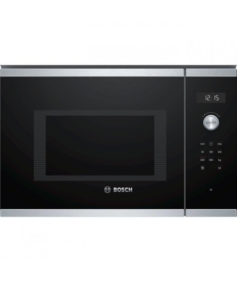Micro-ondes simple encastrable - BOSCH SER6 - BFL554MS1F - Inox - 25 L - 38,2 x 59,4 x 38,8 cm