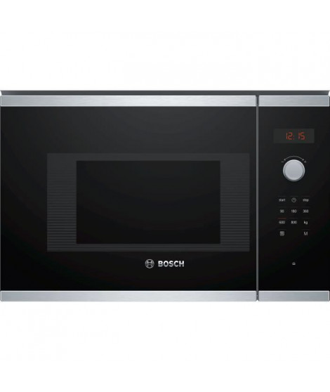 Micro-ondes simple encastrable - BOSCH SER4 - BFL523MS1F - Inox - 20 L - 38,2 x 59,4 x 31,7 cm