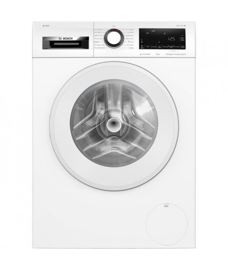 Lave-linge hublot BOSCH WGG244F1FR SER6 - 9 kg - i-DOS - Induction - L60cm - 1400 trs/min - Classe A - Vapeur - Blanc