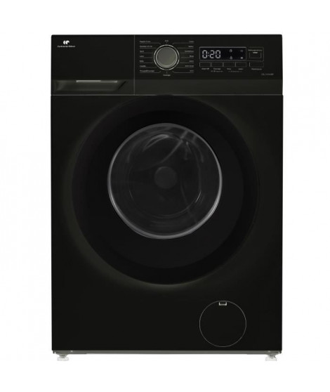 Lave-linge hublot - CONTINENTAL EDISON - CELL10140IBP - 10kg - Moteur induction - 60 cm - Classe A - 1400 trs/min - Noir mat