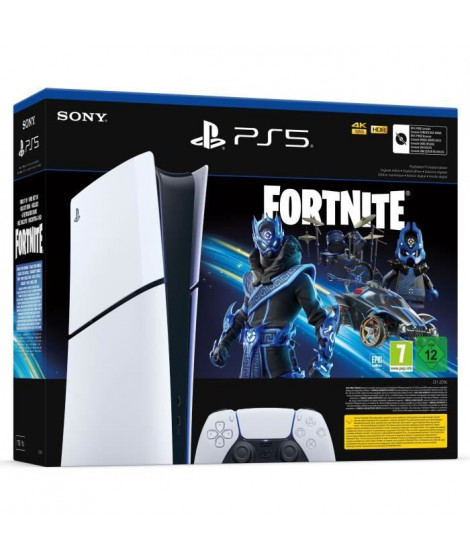 Pack PS5 Digital : Console PlayStation 5 (modele Slim) + Fortnite Cobalt Star