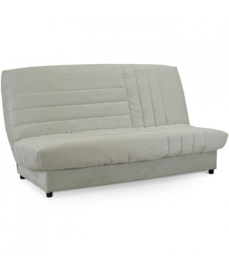 Clic-clac - BEIJA  - 3 places - Velours côtelé beige - 130 x 190 x13 cm