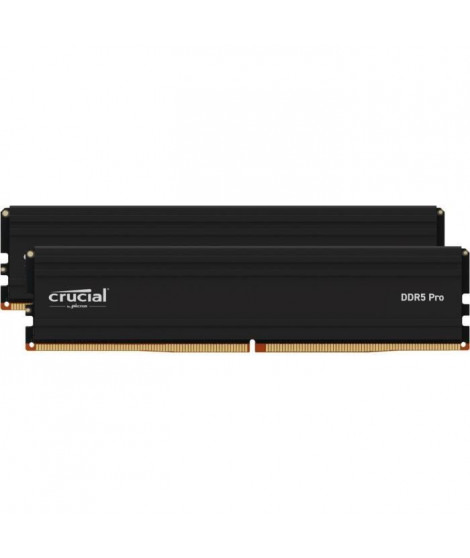 CRUCIAL Mémoire RAM DDR5 PRO - Kit 128GB (2 x 64GO) - 5600 MT/s - CL46