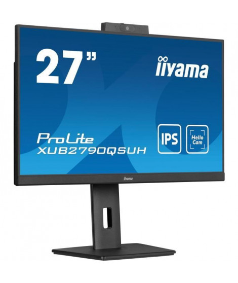 Écran PC - IIYAMA - XUB2790QSUH-B1 - 27 QHD - IPS - 100Hz - 0,4ms - USB-C - Pied réglable