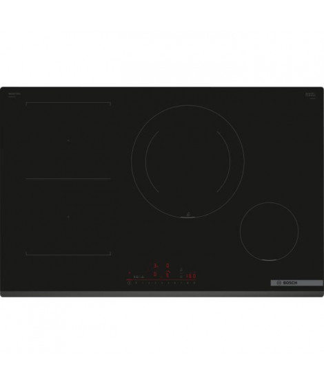 Table de cuisson a induction - BOSCH SER6 - 4 foyers - 7400 W - 80,2 x 52,2 cm - PVS831HC1H - Noir