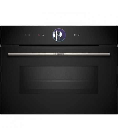 Four combiné micro-ondes encastrable BOSCH SER8 - CMG7761B1 - Noir - 45 L - 20 modes de cuisson