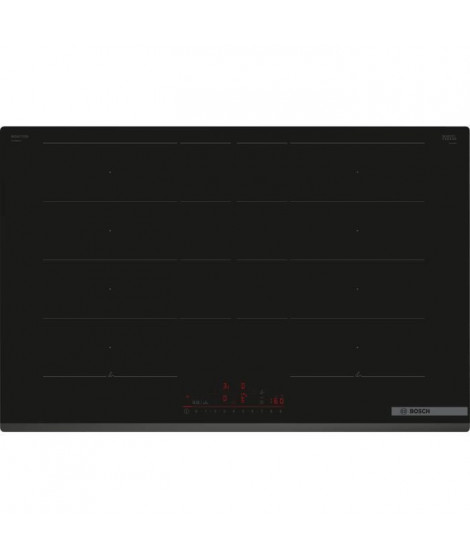Table de cuisson a induction - BOSCH - 4 foyers - 52,2 x 80,2 x 5,1 cm - PXY83KHC1E - Noir