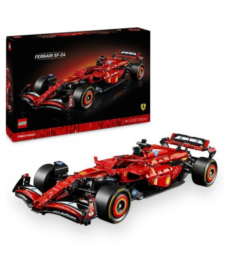 LEGO Technic 42207 F1 Ferrari SF-24 - Voiture collector avec moteur V6 pour adulte