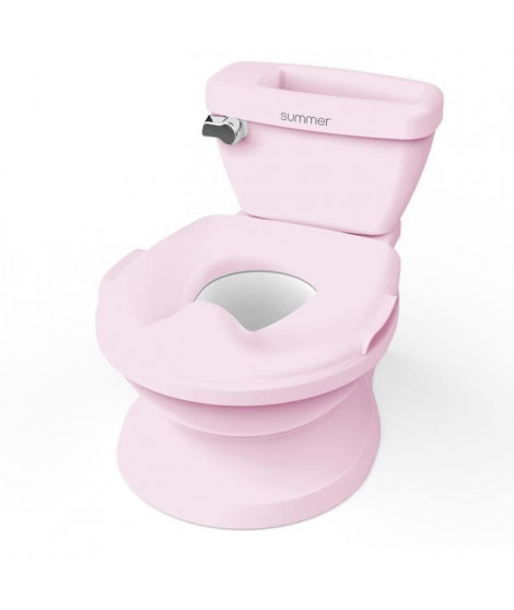 INGENUITY Mini Toilette fille avec Réducteur de Toilette enfant inclus, Chasse d'eau musicale